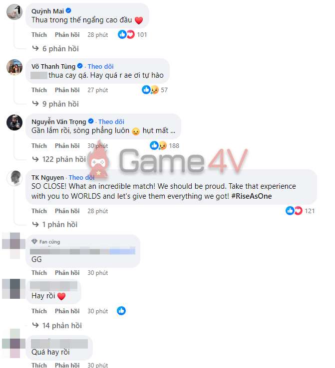 Một số bình luận từ cộng đồng LMHT Việt Nam.