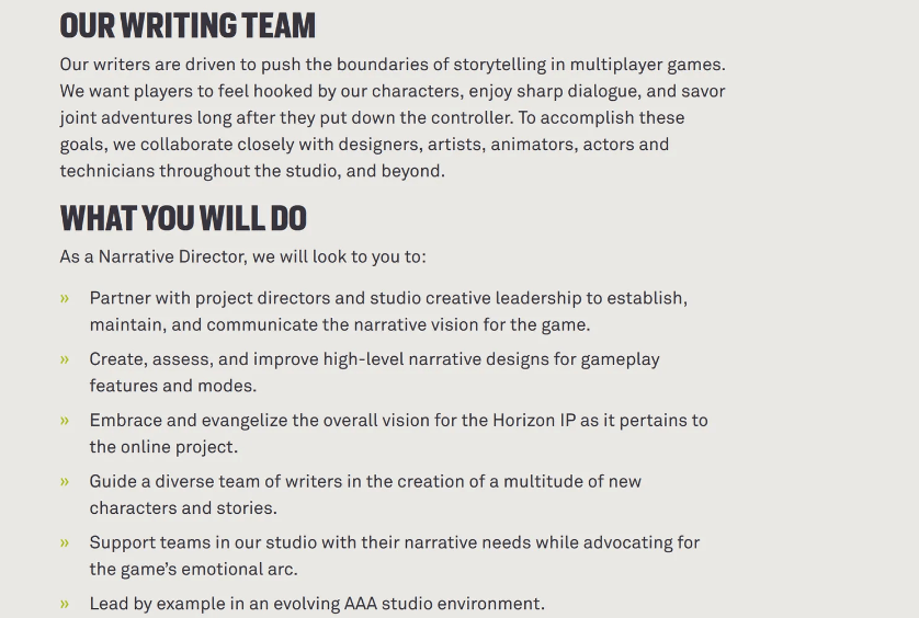 Tựa game Horizon nhiều người chơi của Guerrilla Games sẽ có các nhân vật và cốt truyện riêng game4v horizon 2 1693414108 70