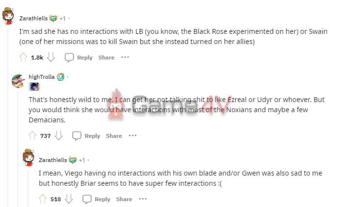 Nhiều game thủ thất vọng vì những tương tác ít ỏi của tướng mới.