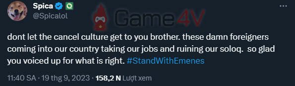 Bình luận của FLY Spica.