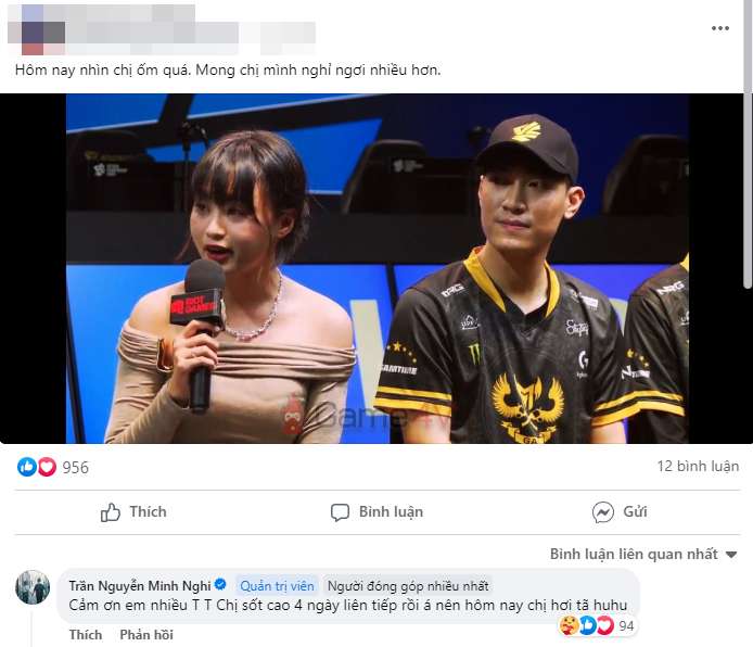 Nữ MC chia sẻ về tình hình sức khỏe của bản thân sau đêm chung kết.