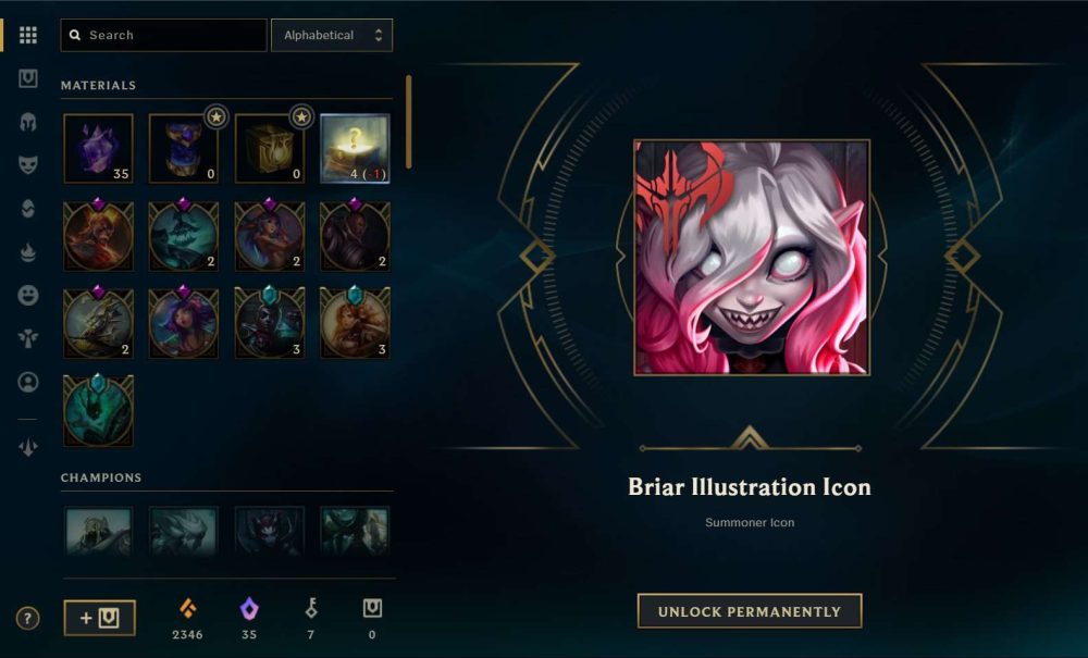 Một số người chơi nhanh tay đã nhận được Biểu Tượng đặc biệt này của Briar bằng Tinh Hoa Lam.