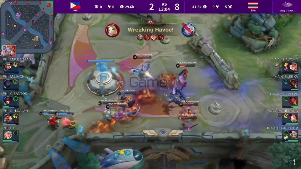 PHI gục ngã sau 13 phút thi đấu.