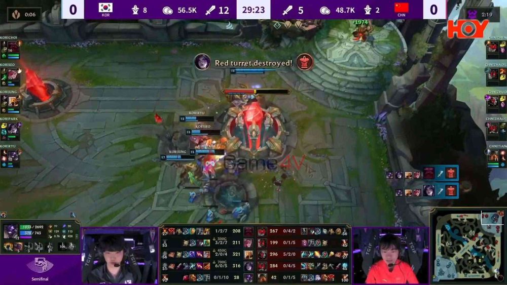 Đại diện LMHT Hàn Quốc giành chiến thắng 1-0 trong trận bán kết BO3 với Trung Quốc tại Asian Games 2022.