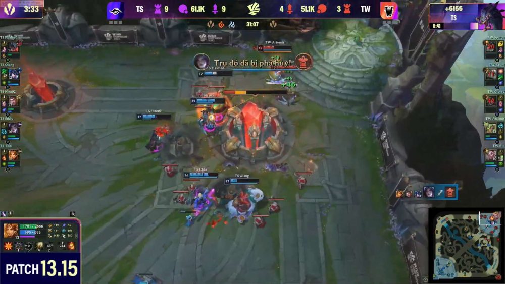 Ván 1 kết thúc sau 31 phút thi đấu.