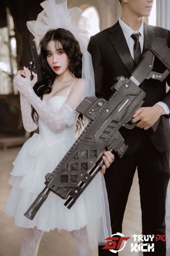 Admin nữ độc quyền của Truy Kích PC tung bộ “ảnh cưới” đậm chất FPS, tạo trend chụp ảnh couple độc lạ cho các cặp đôi game thủ admin nu doc quyen cua truy kich pc tung bo anh cuoi dam chat fps tao trend chup anh couple doc la cho cac cap doi game the1bba7 3 1697779598 23 683x1024 1