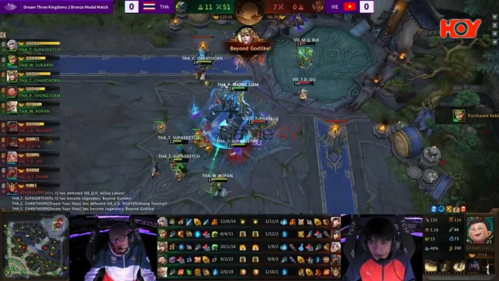 Đội tuyển Thái Lan giành chiến thắng tương đối áp đảo ở ván 1 trận tranh 3-4 với đại diện Việt Nam.