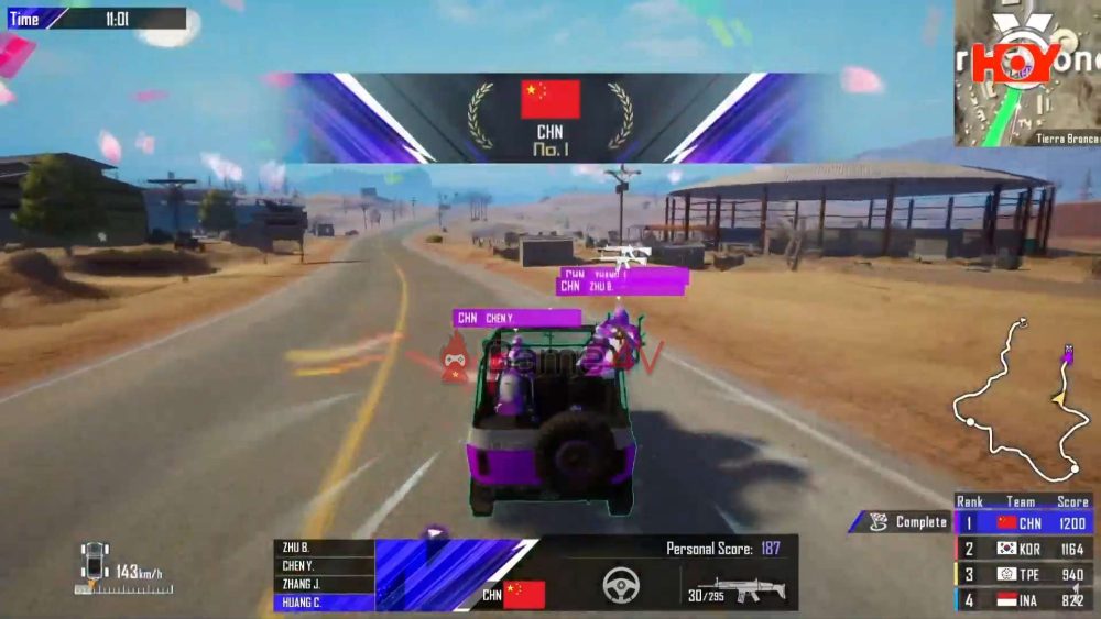 Ván đấu cuối cùng của vòng chung kết bộ môn PUBG Mobile (bản đặc biệt) tại Asian Games 2022.