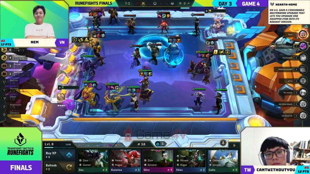 Nem giành thêm cú top 1 trong trận đấu thứ 4 nhưng không đủ điều kiện "checkmate".