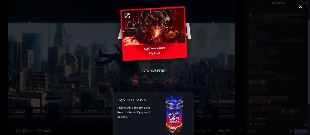 Người chơi sẽ có nhiều cơ hội nhận quà hơn trong những tình huống đặc biệt của trận đấu (như Pentakill).