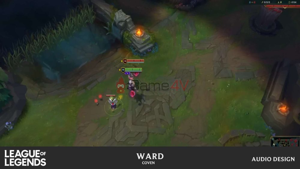 Hình ảnh trong video mà Riot Games giới thiệu mẫu mắt Tiên Hắc Ám (Coven Ward).