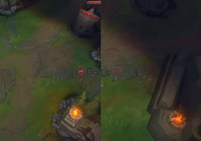 Họa tiết địa hình ở đường giữa đã có nhiều thay đổi.