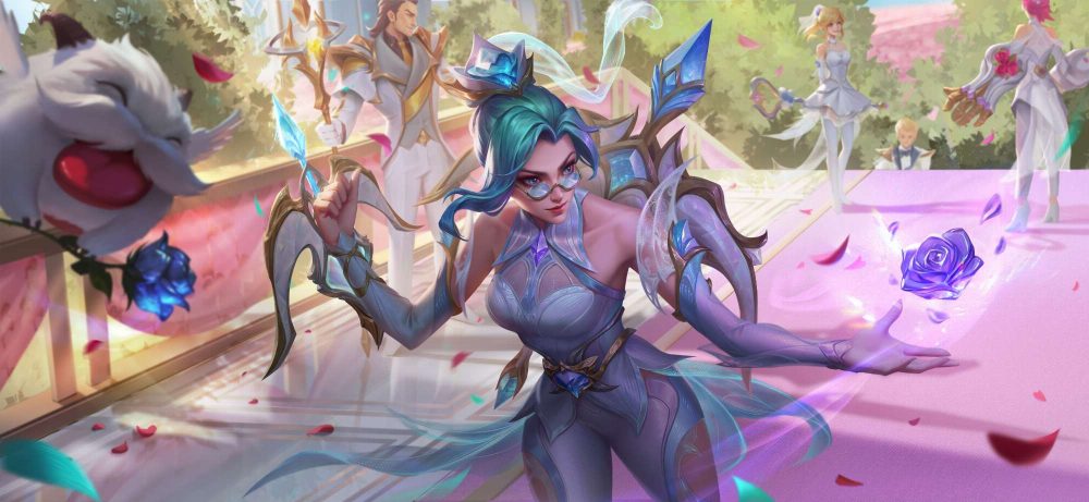Hình nền trang phục Hồng Pha Lê của Vayne.
