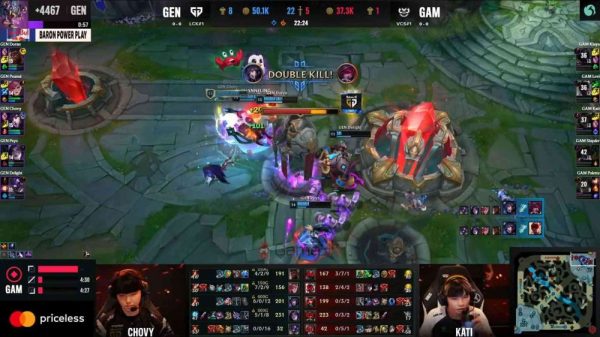 Tổng hợp CKTG 2023 Vòng Thể Thức Thụy Sĩ ngày 1: GEN đánh bại GAM sau 23 phút thi đấu 28 Tổng hợp CKTG 2023 Vòng Thể Thức Thụy Sĩ ngày 1: GEN đánh bại GAM sau 23 phút thi đấu truc tiep cktg 2023 swiss stage ngay 1 t1 gianh chien thang vat va truoc tl 3 1697703085 63 2