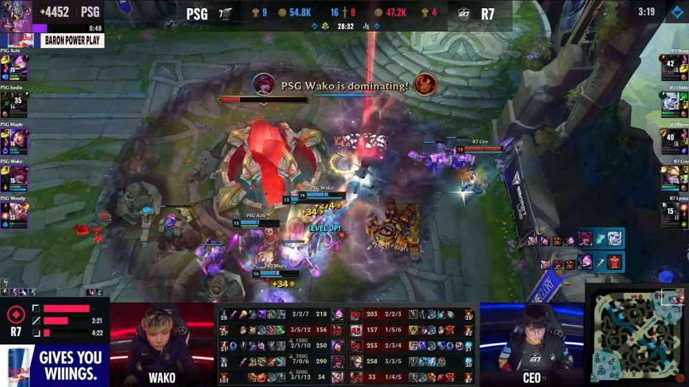 PSG dẫn 1-0 trong trận BO3 ở Vòng Khởi Động CKTG 2023.