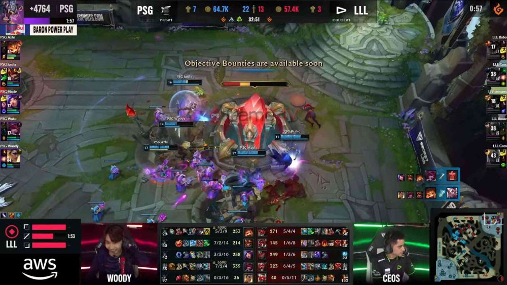 PSG giành chiến thắng 1-0 trước LLL sau 33 phút thi đấu ở ván 1.