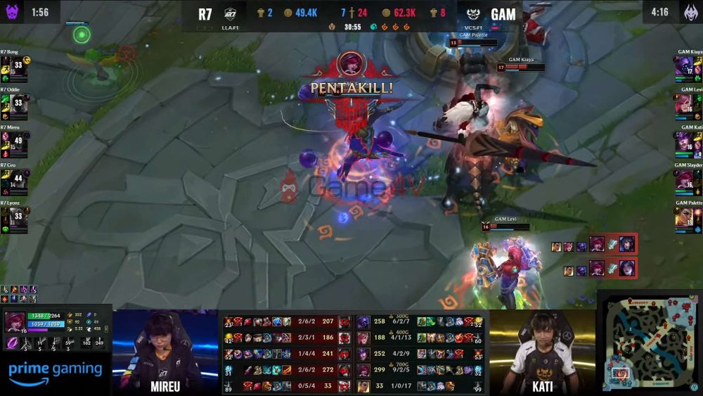 GAM giành chiến thắng 2-0 áp đảo trước R7.