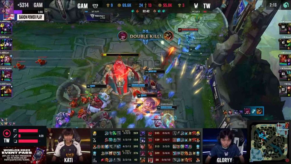 GAM giành chiến thắng áp đảo trong ván 3.