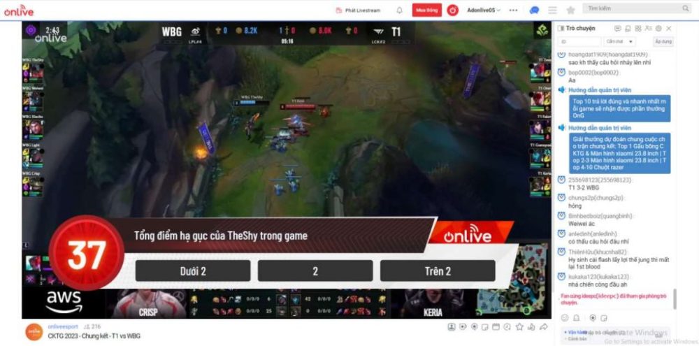 Điểm đặc biệt chưa từng có tại Viewing Party CKTG 2023 của ON Live x EZ Gaming diem dac biet chua tung co tai viewing party cktg 2023 cua on live x ez gaming 2 1700533772 97 1024x507 1