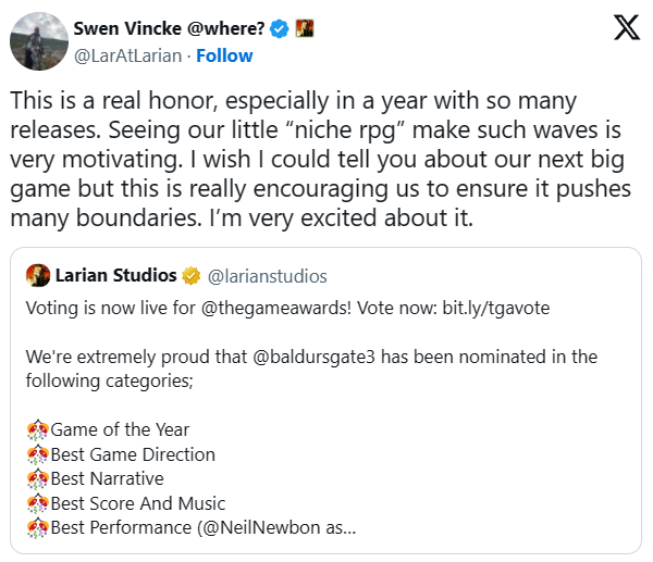 Đạo diễn Baldur’s Gate 3: ‘Trò chơi lớn tiếp theo’ đang được thực hiện game4v baldurs gate 3 2 1700066290 56