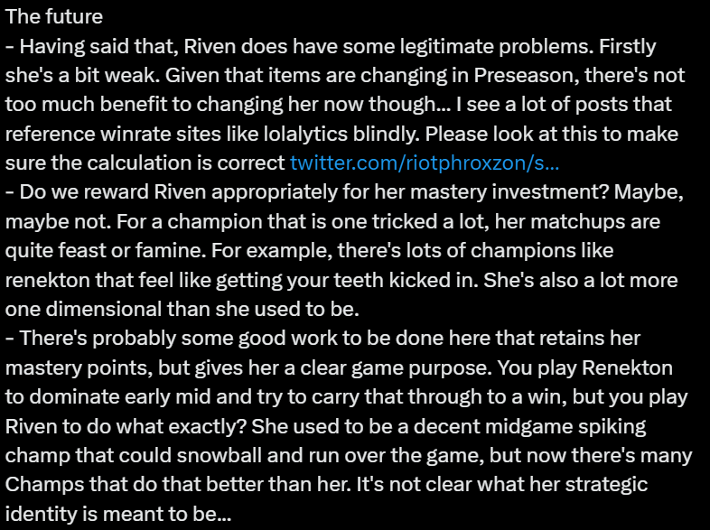 LMHT: Riot tiết lộ về tương lai của Riven trong mùa giải mới hc3acnh e1baa3nh 2023 11 16 141433851 1700118874 83
