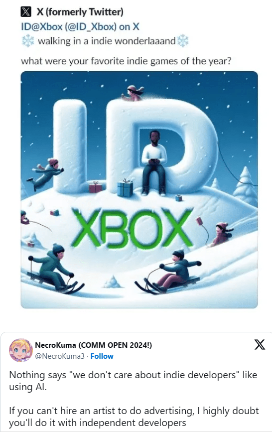 Xbox gây phẫn nộ vì sử dụng hình ảnh AI để quảng cáo trò chơi game4v xbox 2 1703847593 25