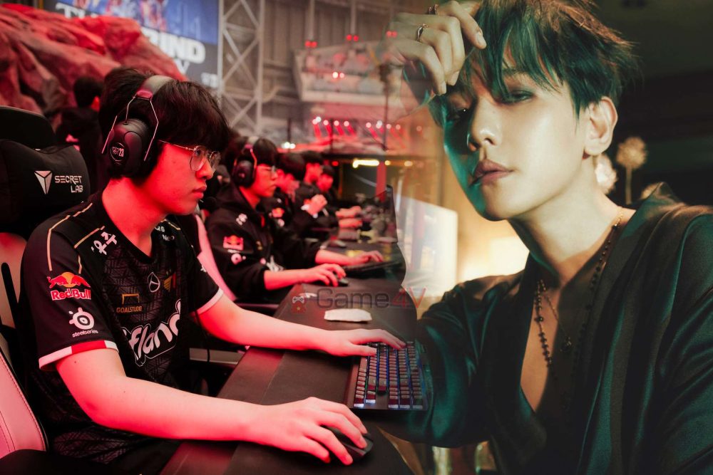 Nam ca sĩ Baekhyun đã có chuyến ghé thăm và cổ vũ đại diện LMHT cuối cùng của Hàn Quốc ở CKTG 2023.