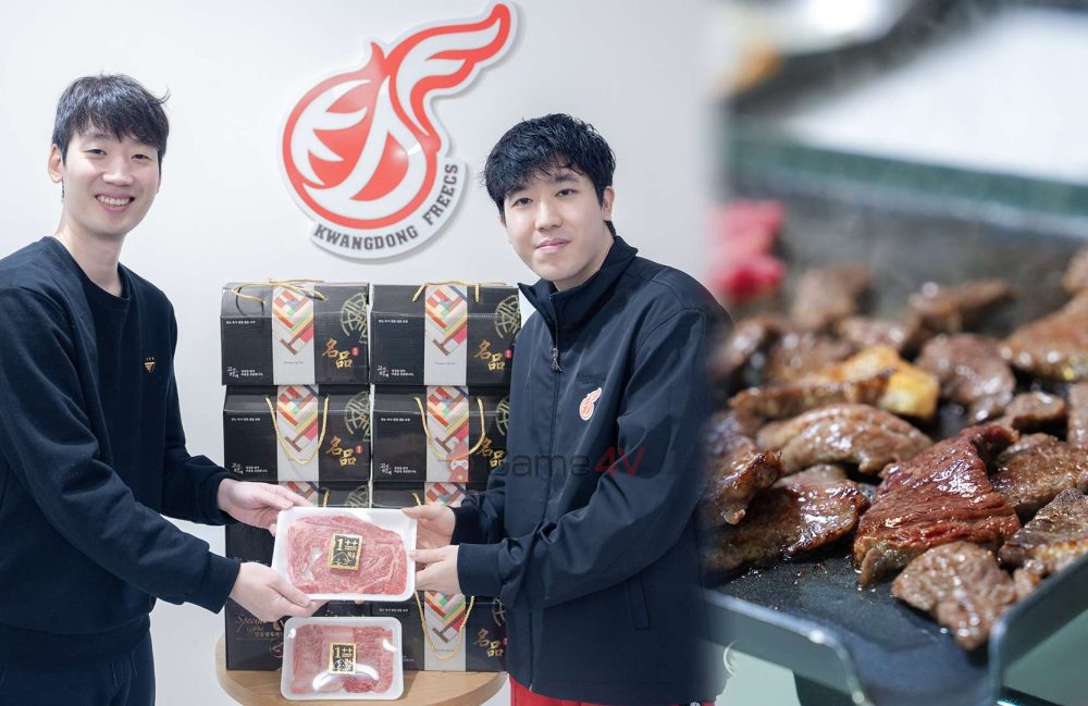 T1 tặng thịt bò cao cấp cho KDF.