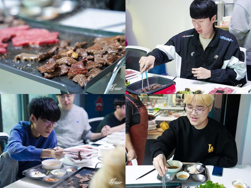 Hình ảnh các thành viên ăn uống khá vui vẻ được KDF chia sẻ.