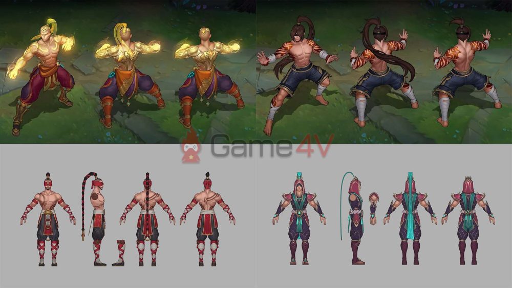 Một số hình ảnh về Lee Sin do Riot Games chia sẻ.