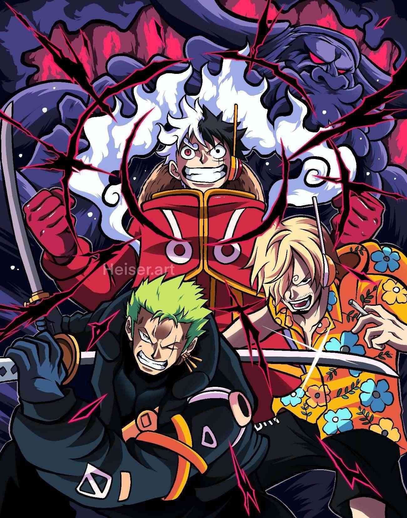 One Piece 1107 Spoiler: Saturn bị Luffy đánh bay, băng Râu Đen xuất hiện op 1107 1 game4v 1707878861 83