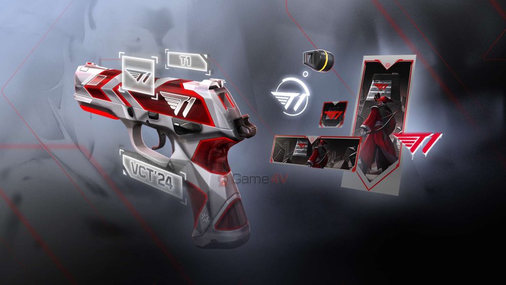 Loạt vật phẩm với chủ đề T1 được ra mắt trong VALORANT.