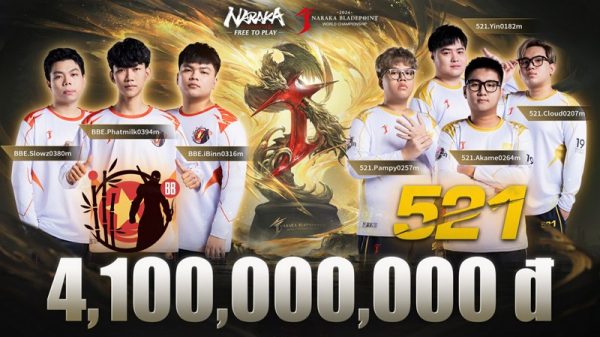 NARAKA J Cup 2024 - 2 đội tuyển Việt Nam BBE và 521 giành được tổng giải thưởng lên tới 4,1 tỷ VNĐ 03titktjpeg