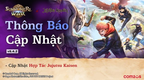 "Hợp Tác Đỉnh Cao Kỷ Niệm 10 Năm" Summoners War thực hiện cập nhật hợp tác với Jujutsu Kaisen 0iwfhwqjpg