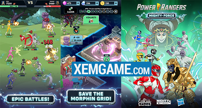 1-4 Power Rangers Mighty Force: game nhập vai hóa thân siêu nhân đánh quái 1 4