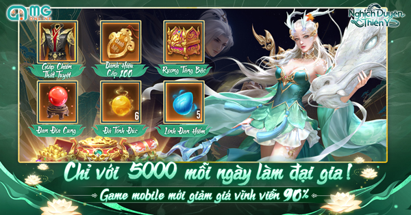 Sở hữu ngoại trang, vật phẩm, tài nguyên với giá cực rẻ trong Nghịch Duyên Thiên Ý