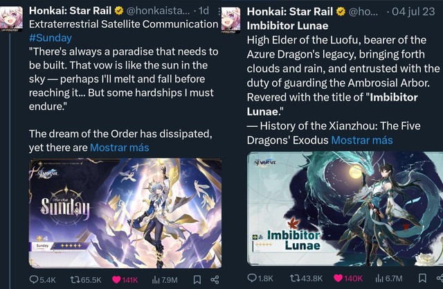 Vừa nhá hàng được 2 ngày, nhân vật mới của Honkai: Star Rail đã phá kỷ lục tương tác, dự đoán sẽ giúp miHoYo bội thu - Ảnh 2. Vừa nhá hàng được 2 ngày, nhân vật mới của Honkai: Star Rail đã phá kỷ lục tương tác, dự đoán sẽ giúp miHoYo bội thu - Ảnh 2.