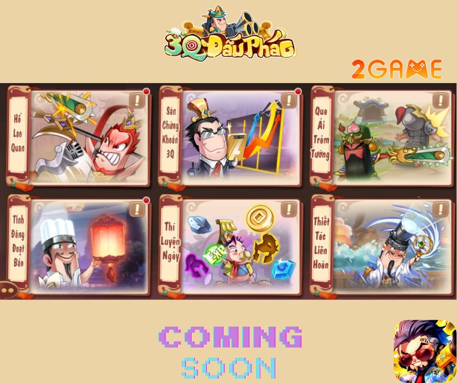 Dàn hoạt động đa dạng trong game 3Q Đấu Pháo