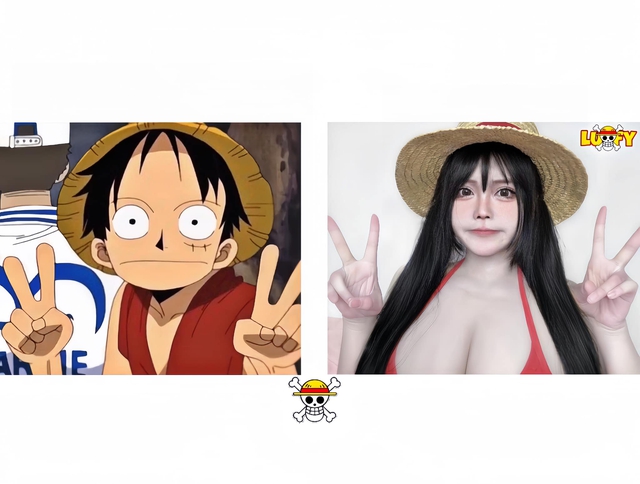 Nữ game thủ cosplay Luffy, khoe khung cơ thể ấn tượng, "tâm hồn" khủng bức thở - Ảnh 5. Nữ game thủ cosplay Luffy, khoe khung cơ thể ấn tượng, "tâm hồn" khủng bức thở - Ảnh 5.