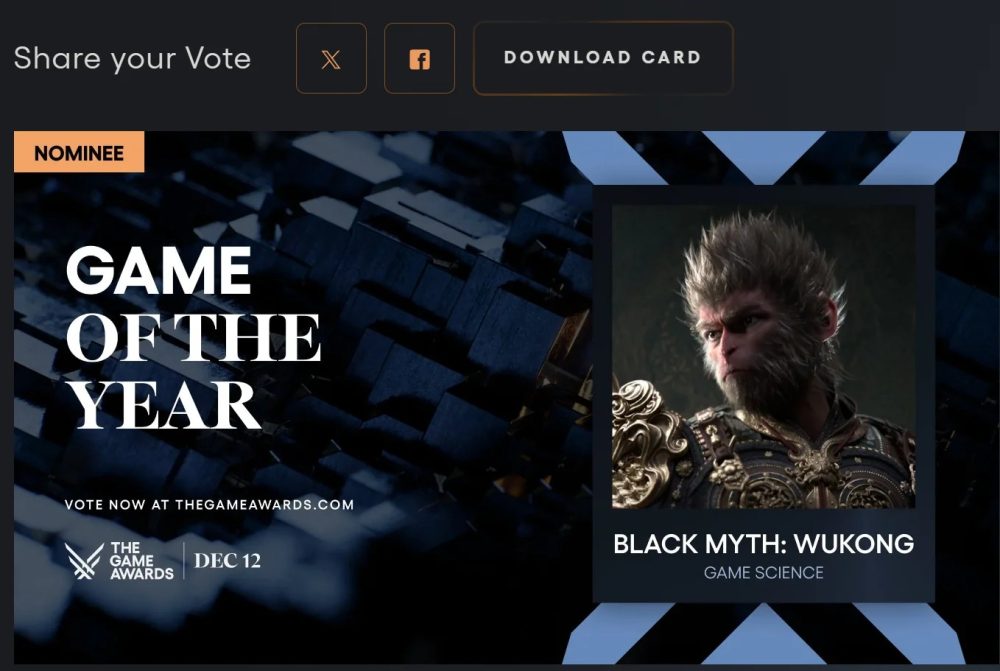 Lý do Black Myth: Wukong lọt đề cử Game of the Year nhưng
