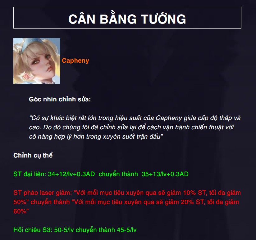 Cập nhật chính thức Liên Quân Mobile: 2 tướng được tăng sức mạnh, xạ thủ siêu hot lại bị giảm- Ảnh 3. Cập nhật chính thức Liên Quân Mobile: 2 tướng được tăng sức mạnh, xạ thủ siêu hot lại bị giảm- Ảnh 3.