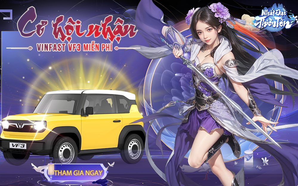 Tham gia đăng ký để có cơ hội nhận chiếc xe hơi VF3