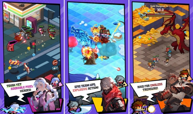 Rumble Squad: Trải nghiệm Idle RPG độc đáo với đồ họa pixel và lối chơi hấp dẫn a61f42m