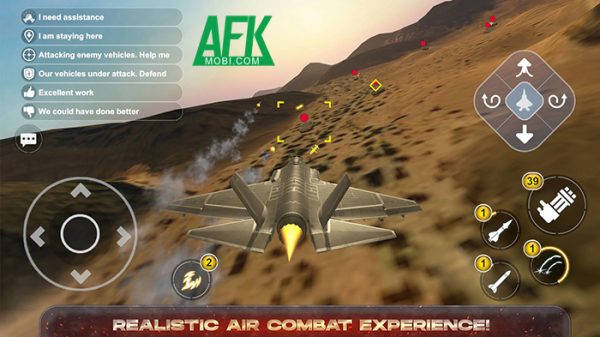 Điều khiển phi cơ chiến đấu trên không trong AeroMayhem PvP: Air Combat Ace afkmobi aeromayhem 1jpg