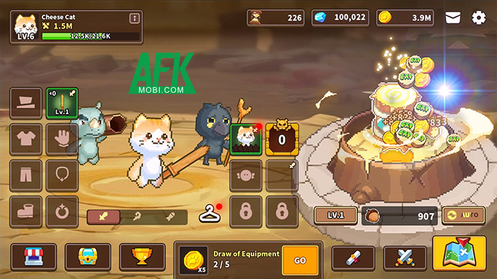 Dẫn dắt các động vật chiến đấu với bọn quái vật trong Animal Quest: Idle RPG 3 Dẫn dắt các động vật chiến đấu với bọn quái vật trong Animal Quest: Idle RPG 3