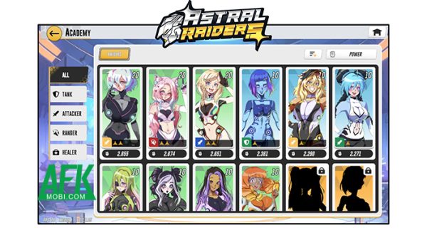 Astral Raiders cho game thủ tập hợp đội hình các nữ waifu điều khiển mecha của mình afkmobi astralraiders 1jpg