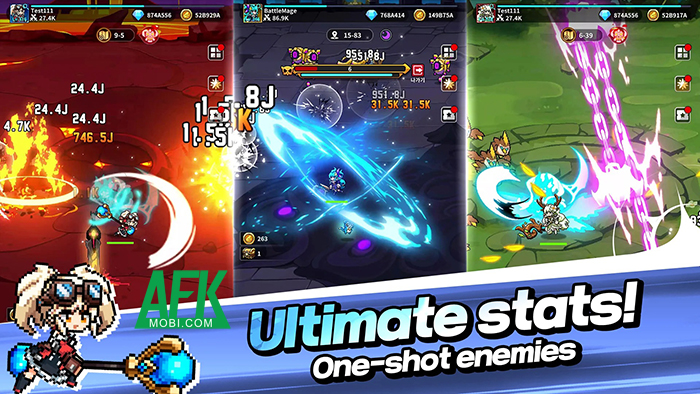 Từ cô nàng pháp sư tập sư trở thành một pháp sư vĩ đại trong Battlemage Idle 0