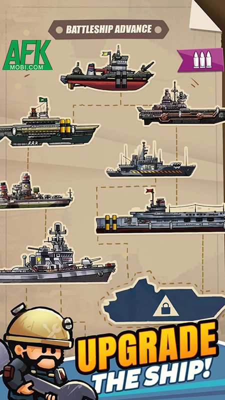 Battleship Brawl cho người chơi phát triển chiếc tàu chiến của riêng mình 2 Battleship Brawl cho người chơi phát triển chiếc tàu chiến của riêng mình 2