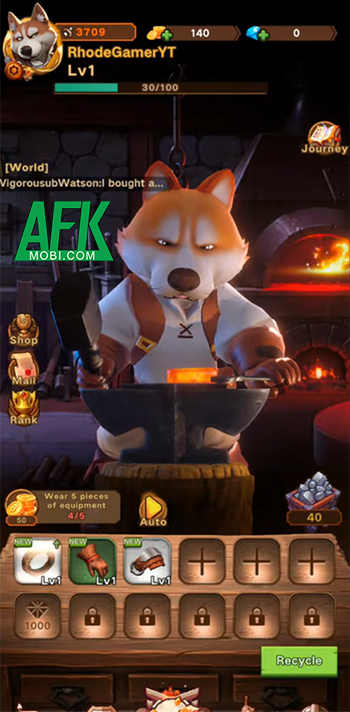 Rèn các món trang bị để chuẩn bị cho những cuộc phiêu lưu trong game Blacksmith Hero 1 Rèn các món trang bị để chuẩn bị cho những cuộc phiêu lưu trong game Blacksmith Hero 1