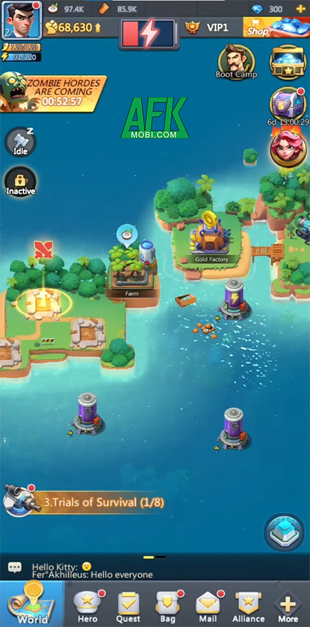 Boom Puzzles đưa bạn xây dựng khu trú ẩn trên một hòn đảo trong thế giới zombie 0